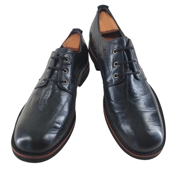 UGG Klayton Black Leather Oxford Shoes Mens 10.5 Business Casual 1002386 main image 6